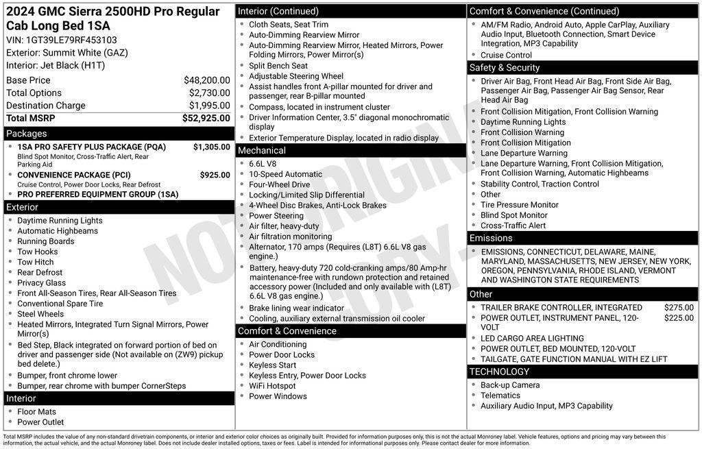 used 2024 GMC Sierra 2500 car, priced at $45,500