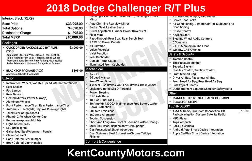 used 2018 Dodge Challenger car