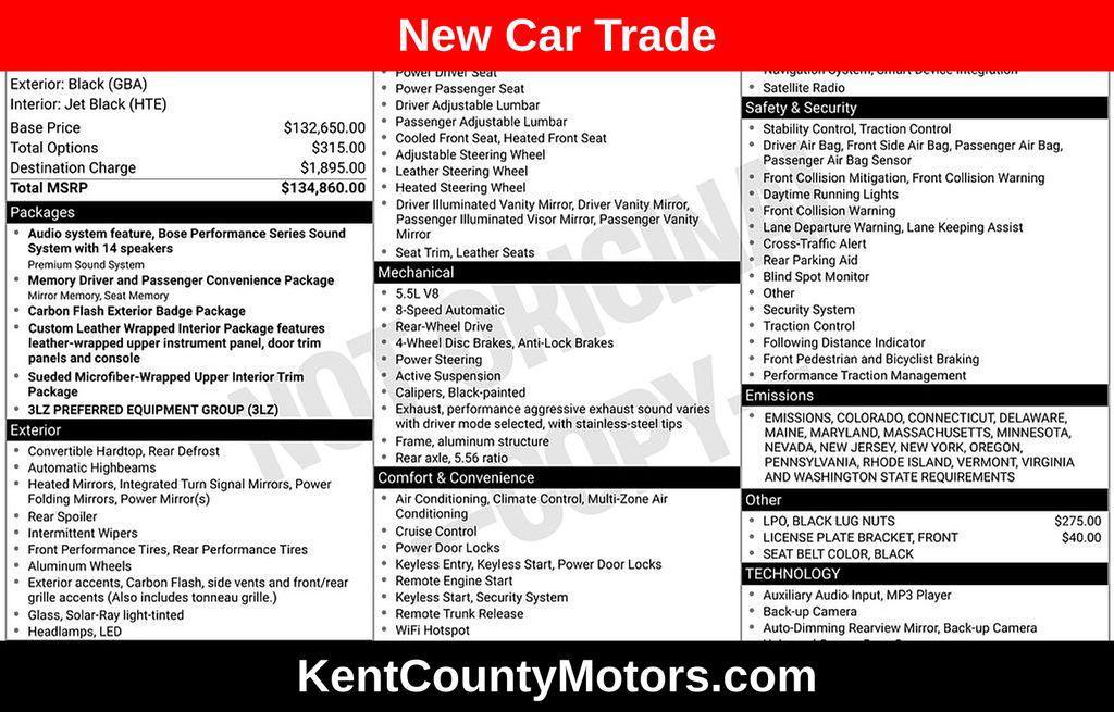 used 2025 Chevrolet Corvette car, priced at $126,000