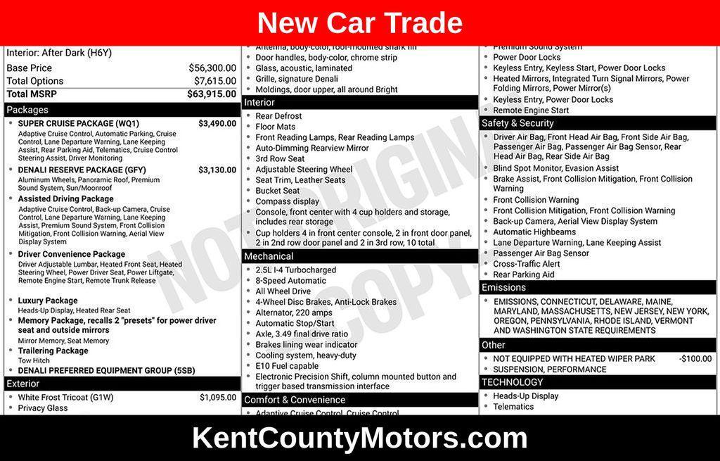 used 2024 GMC Acadia car, priced at $50,000