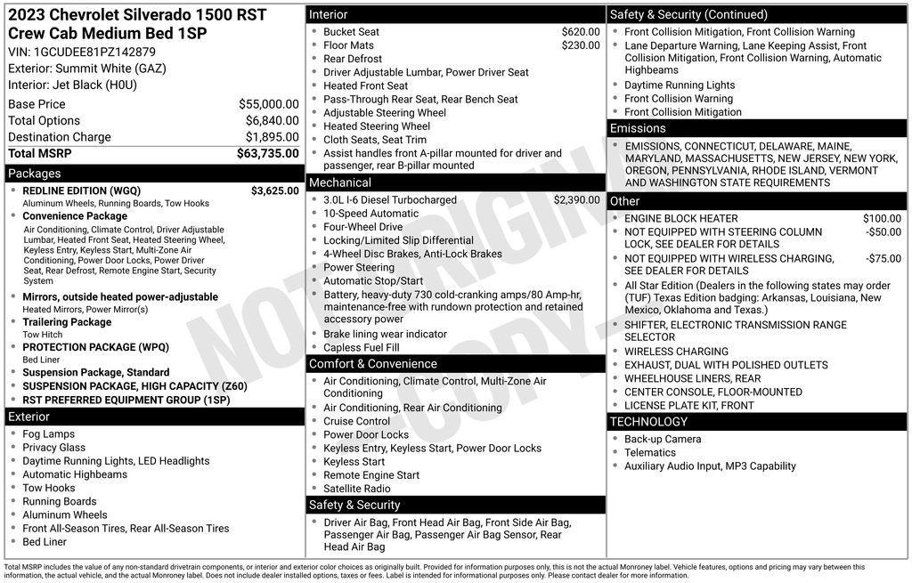 used 2023 Chevrolet Silverado 1500 car, priced at $42,900