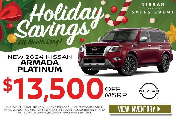 new 2024 Nissan Armada car, priced at $59,340