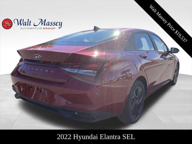 used 2022 Hyundai Elantra car, priced at $19,537