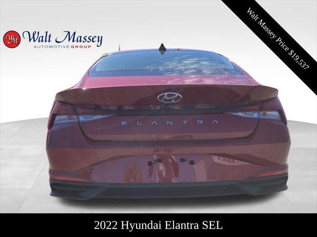 used 2022 Hyundai Elantra car, priced at $19,537