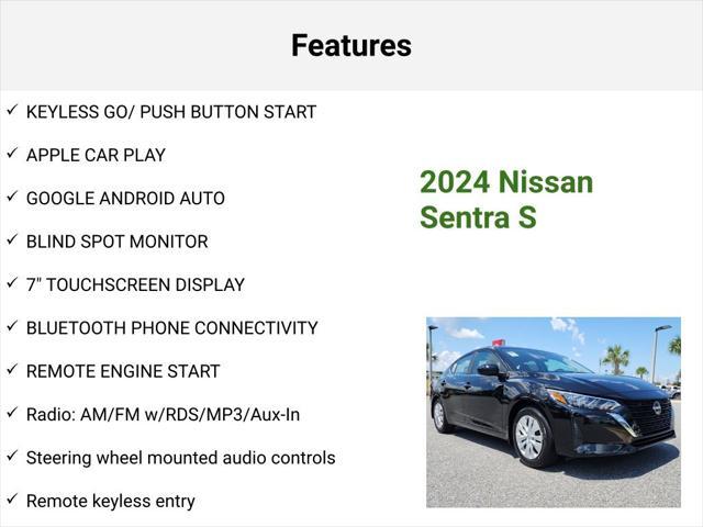 new 2024 Nissan Sentra car, priced at $20,533