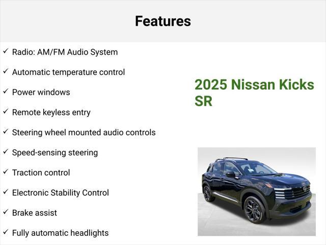 new 2025 Nissan Kicks car, priced at $27,984
