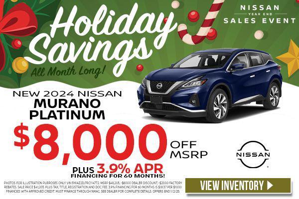 new 2024 Nissan Murano car, priced at $41,825