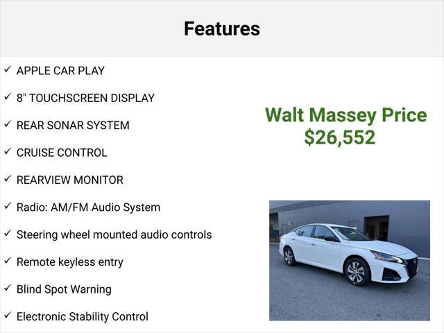 new 2025 Nissan Altima car, priced at $26,552