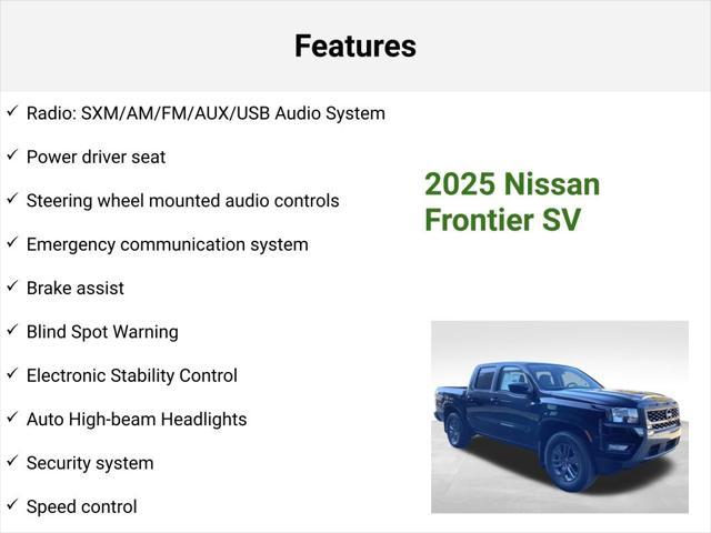 new 2025 Nissan Frontier car, priced at $35,850