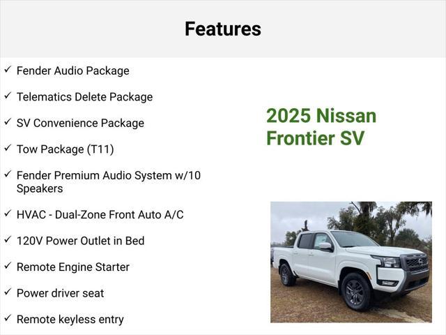 new 2025 Nissan Frontier car, priced at $38,537