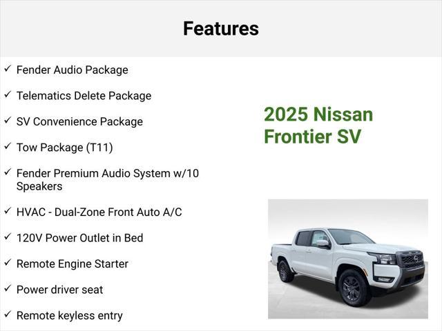 new 2025 Nissan Frontier car, priced at $38,850