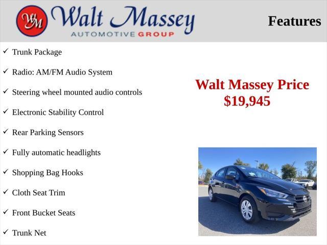 new 2025 Nissan Versa car, priced at $19,945