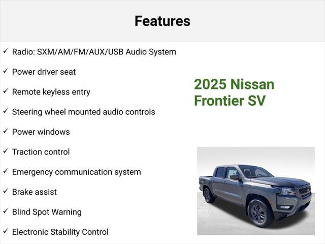 new 2025 Nissan Frontier car, priced at $35,082