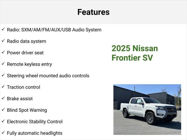 new 2025 Nissan Frontier car, priced at $37,086