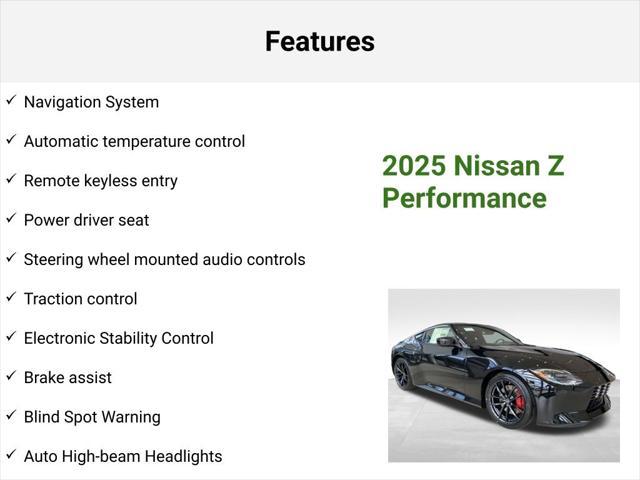 new 2025 Nissan Z car, priced at $52,792