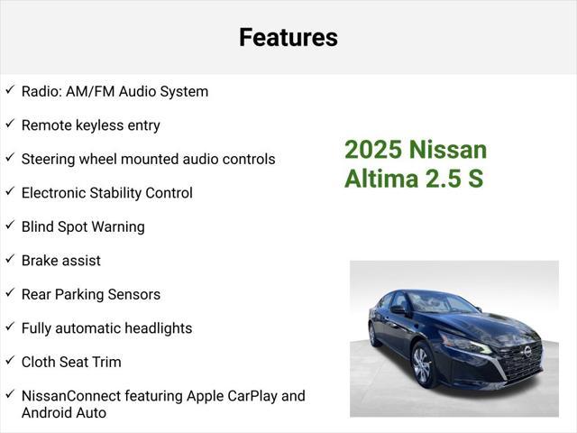 new 2025 Nissan Altima car, priced at $26,389