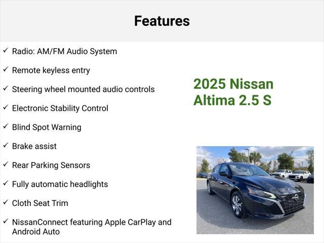 new 2025 Nissan Altima car, priced at $27,079