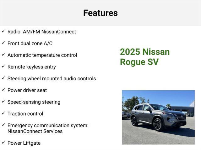 new 2025 Nissan Rogue car, priced at $34,874