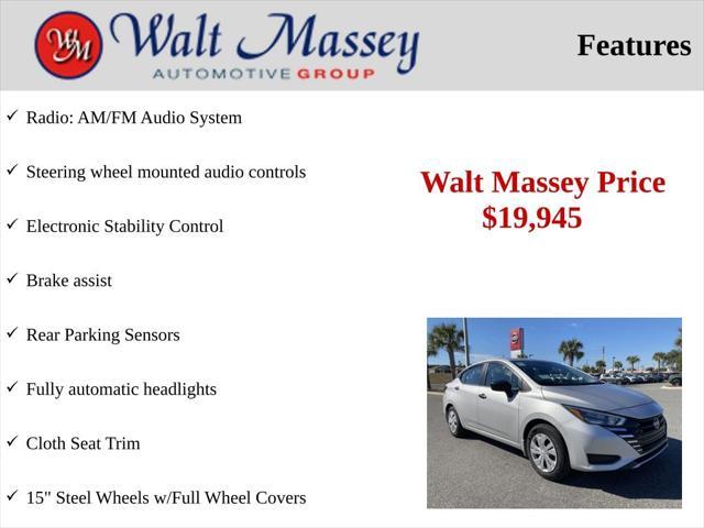 new 2025 Nissan Versa car, priced at $19,945