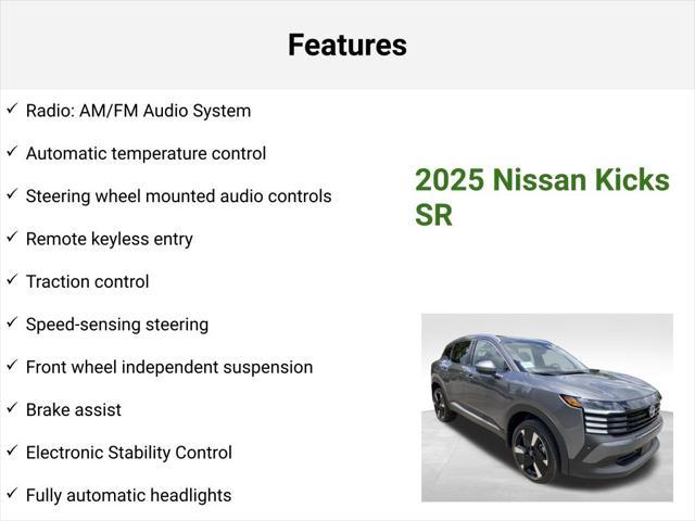 new 2025 Nissan Kicks car, priced at $27,403