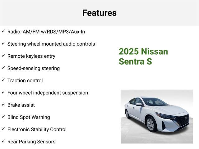 new 2025 Nissan Sentra car, priced at $22,858
