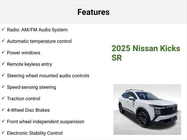 new 2025 Nissan Kicks car, priced at $28,874