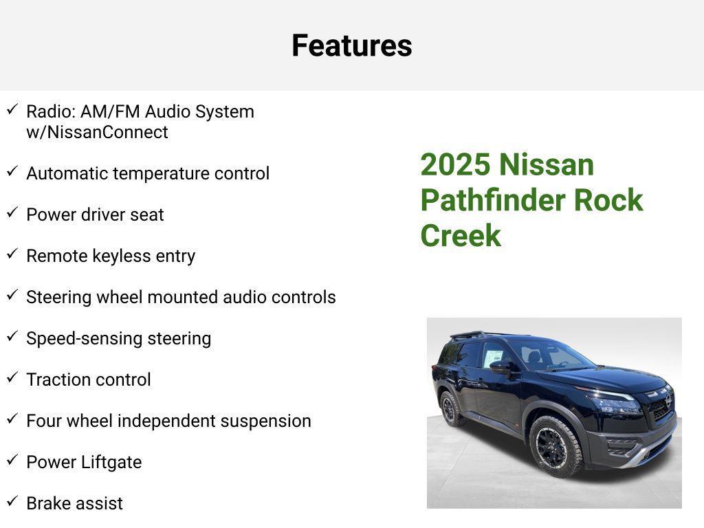 new 2025 Nissan Pathfinder car, priced at $42,768