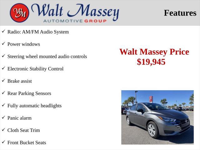 new 2025 Nissan Versa car, priced at $19,945