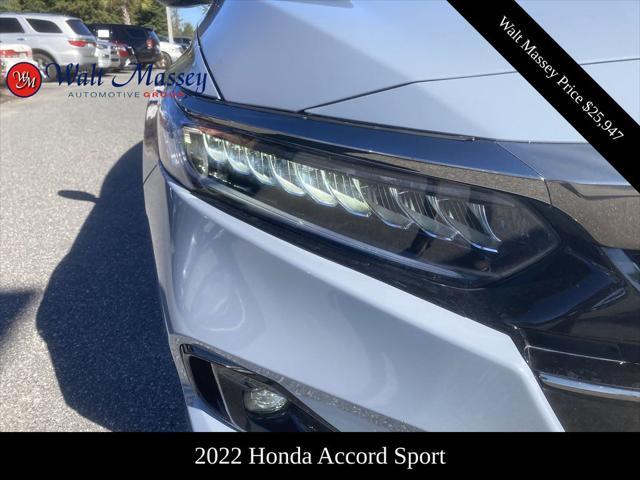 used 2022 Honda Accord car, priced at $25,947