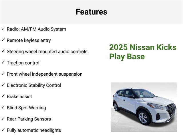 new 2025 Nissan Kicks car, priced at $23,230