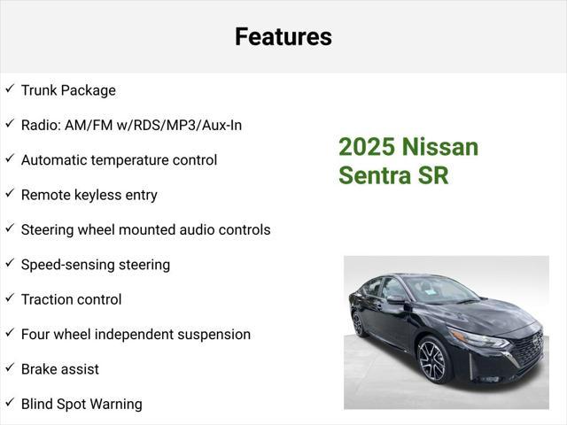 new 2025 Nissan Sentra car, priced at $25,302