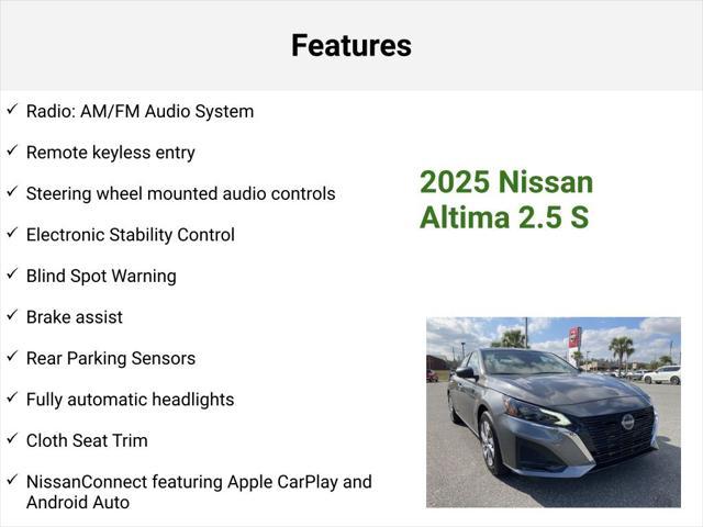 new 2025 Nissan Altima car, priced at $27,079