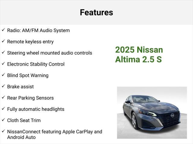 new 2025 Nissan Altima car, priced at $26,889