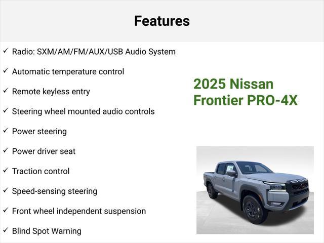 new 2025 Nissan Frontier car, priced at $40,165