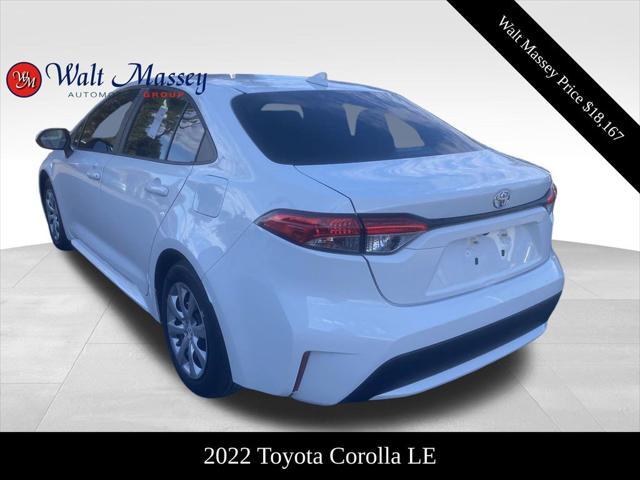 used 2022 Toyota Corolla car, priced at $18,167