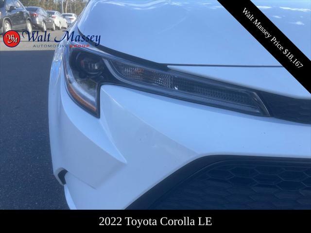 used 2022 Toyota Corolla car, priced at $18,167