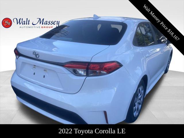 used 2022 Toyota Corolla car, priced at $18,167