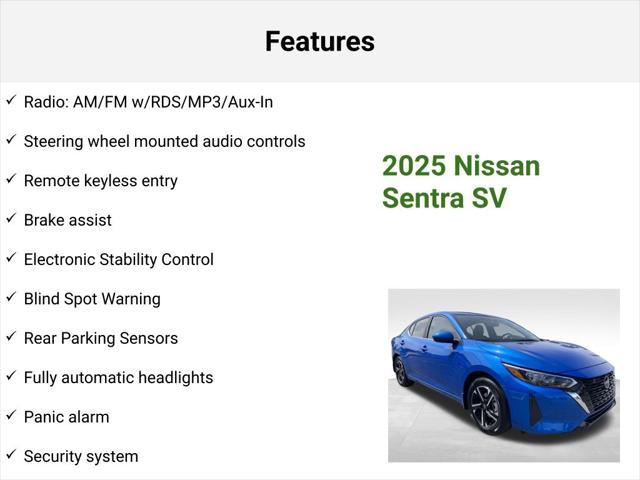 new 2025 Nissan Sentra car, priced at $22,006