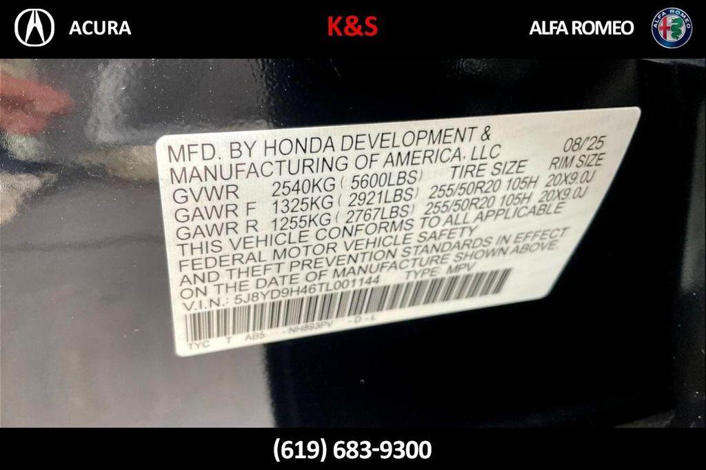 new 2026 Acura MDX car, priced at $59,150