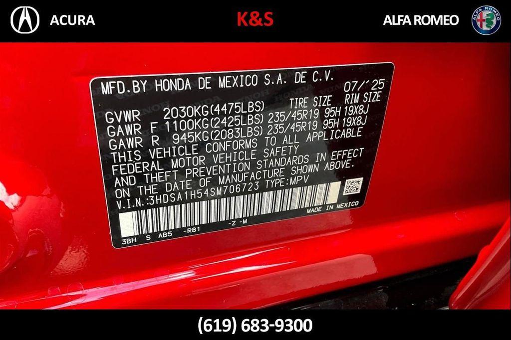 new 2025 Acura ADX car, priced at $39,350