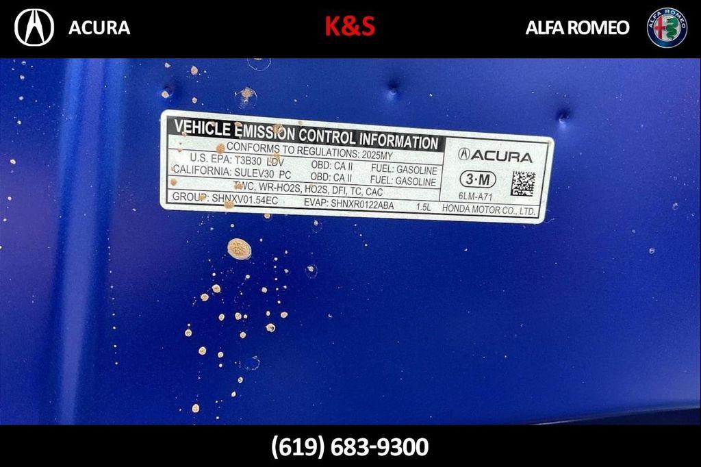 new 2025 Acura Integra car, priced at $39,795