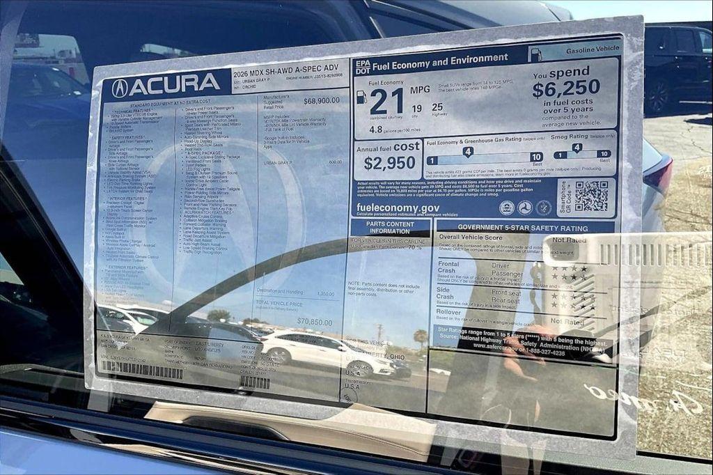 new 2026 Acura MDX car, priced at $69,500
