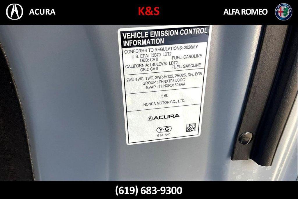 new 2026 Acura MDX car, priced at $69,500