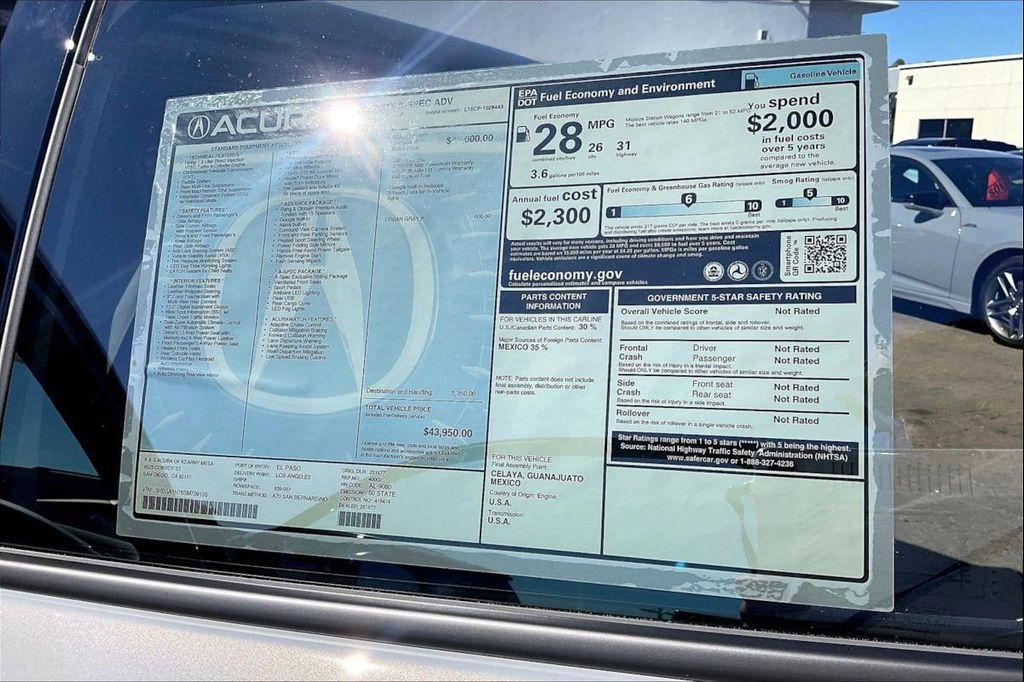 new 2025 Acura ADX car, priced at $42,600