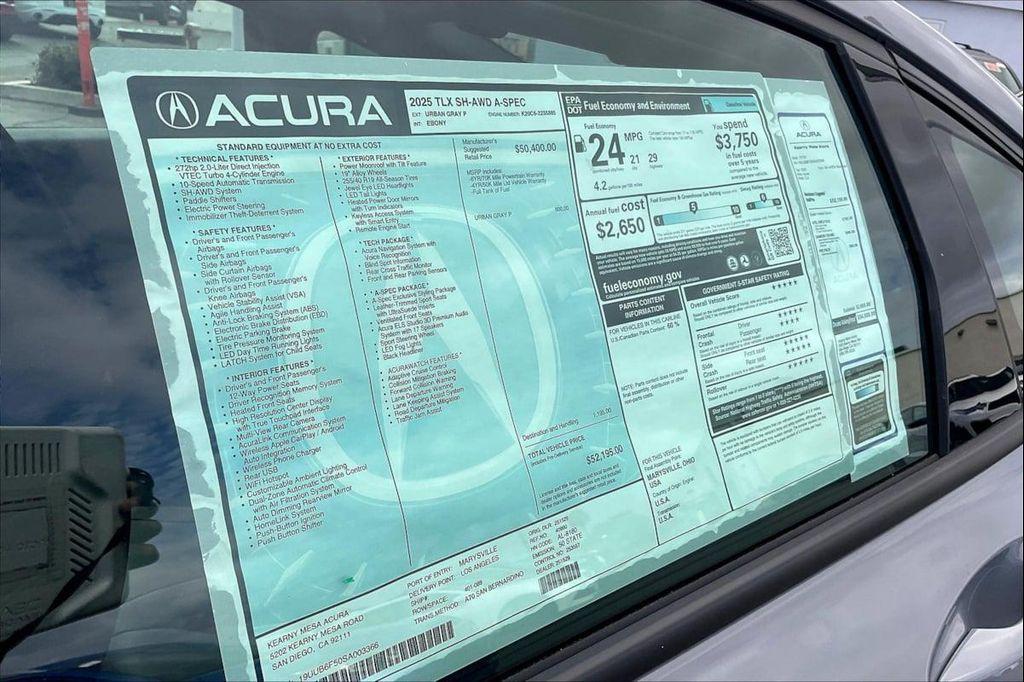 new 2025 Acura TLX car