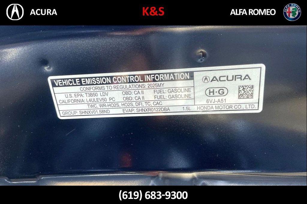 new 2025 Acura ADX car, priced at $41,350