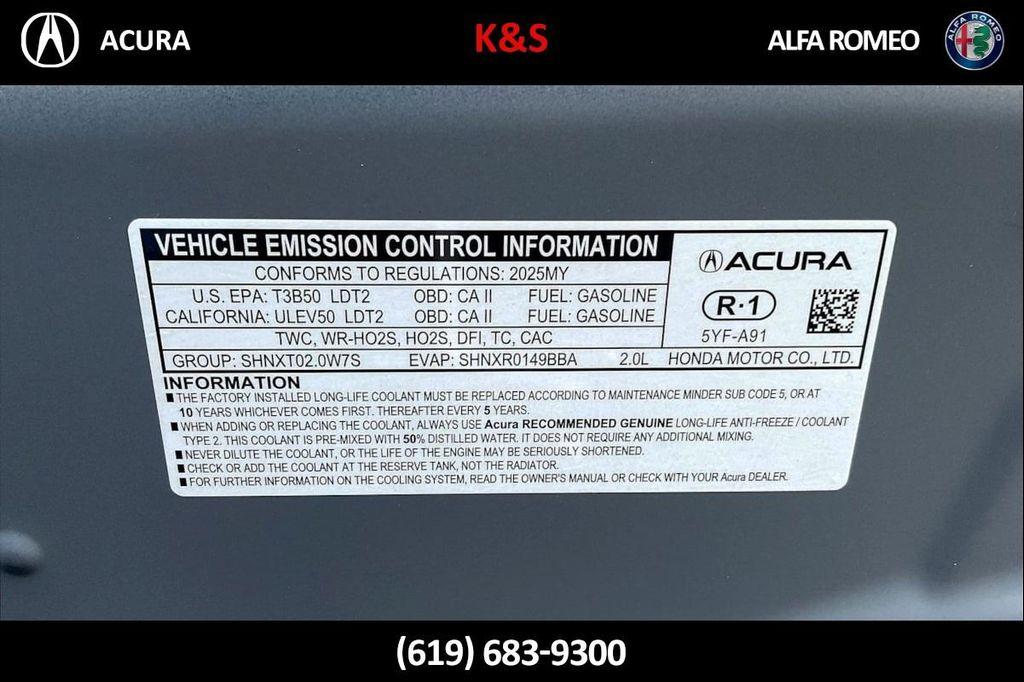 new 2025 Acura RDX car, priced at $50,900