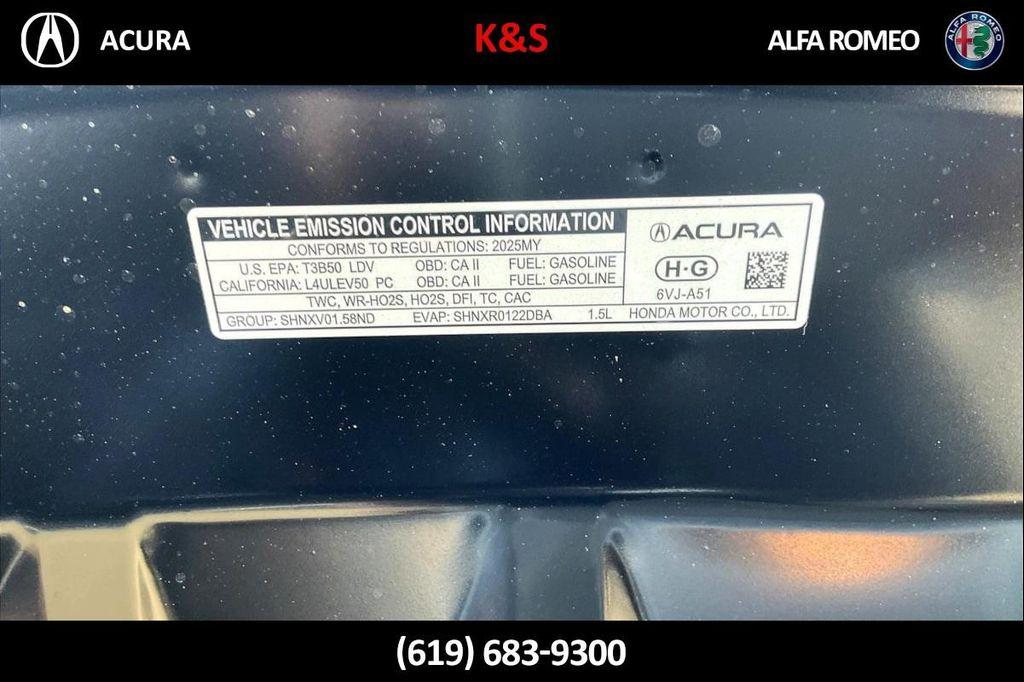 new 2025 Acura ADX car, priced at $41,350