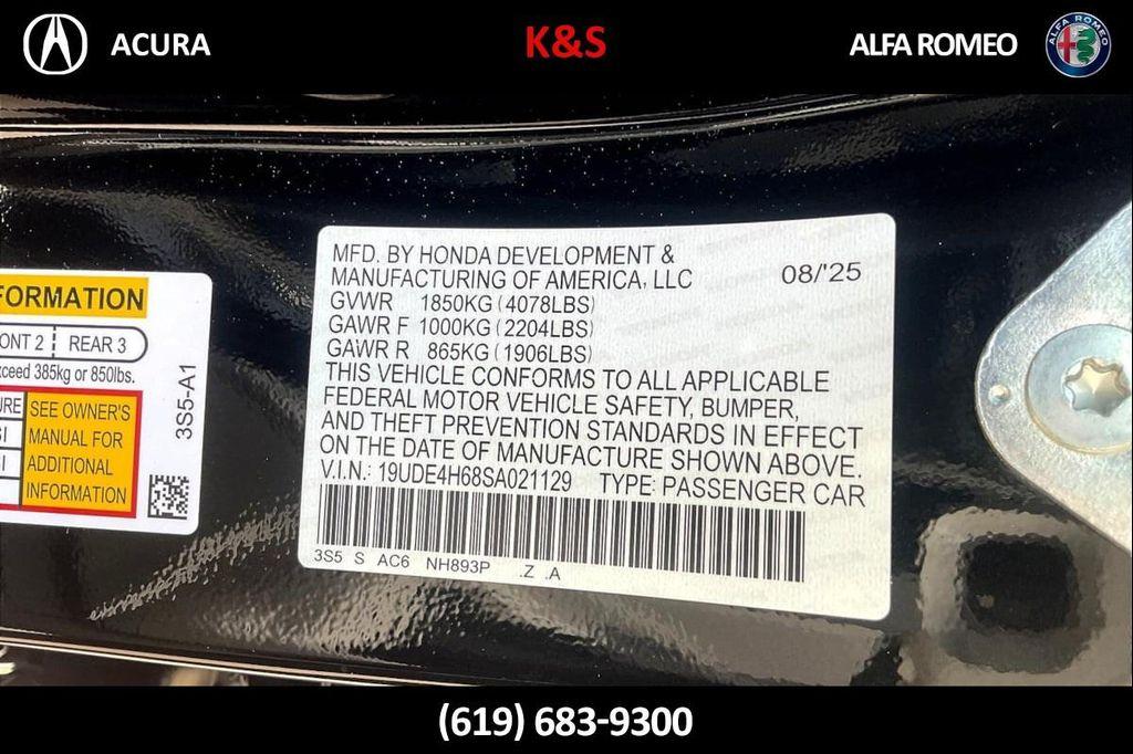 new 2025 Acura Integra car, priced at $39,795