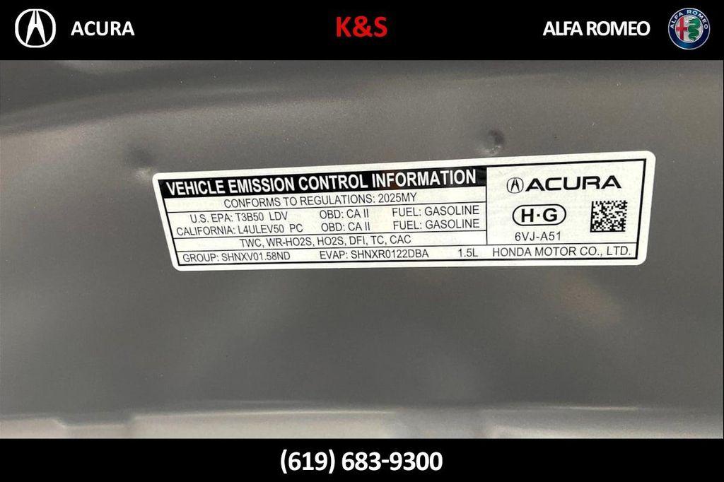 new 2025 Acura ADX car, priced at $41,950